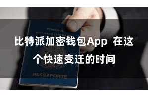 比特派加密钱包App 在这个快速变迁的时间