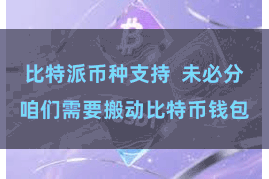 比特派币种支持 未必分咱们需要搬动比特币钱包