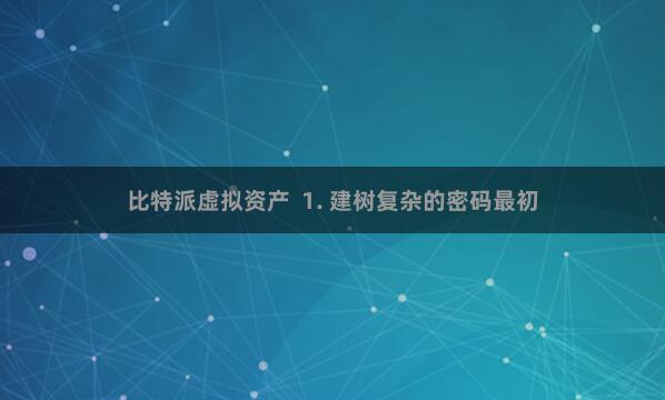 比特派虚拟资产  1. 建树复杂的密码最初