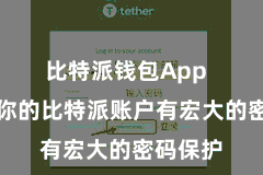 比特派钱包App  要确保你的比特派账户有宏大的密码保护