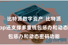 比特派数字资产  比特派区块链App还支撑多重钱包惩办和动态密码功能